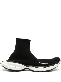Balenciaga: Чёрные кроссовки 