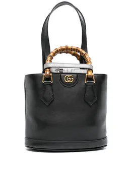 Gucci: Чёрная сумка-шоппер 