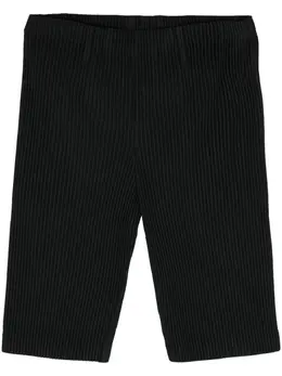 Homme Plissé Issey Miyake: Чёрные шорты 