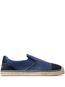 Jimmy Choo: Синие мокасины 