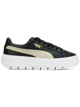 Puma: Чёрные кроссовки 