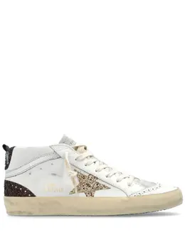 Golden Goose: Белые кроссовки  Mid Star