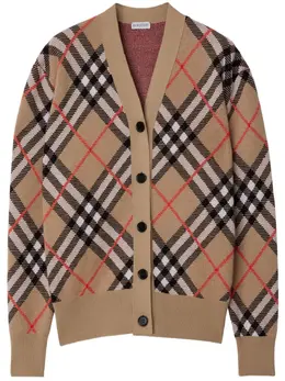 Burberry: Кардиган из шерсти 