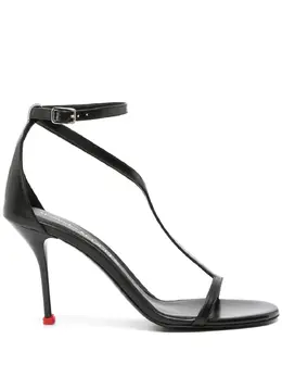Alexander McQueen: Чёрные сандалии  Harness