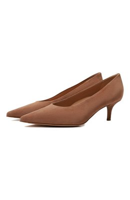 Gianvito Rossi: Бежевые туфли 