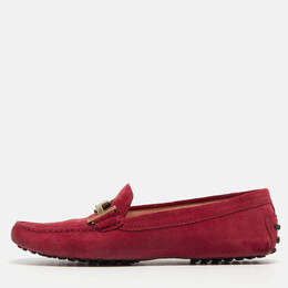 Tod's: Розовые лоферы  Double T