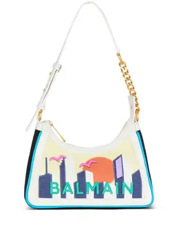 Balmain: Сумка  B-Army с принтом