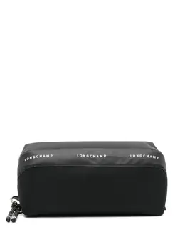 Longchamp: Чёрная сумка  Le Pliage