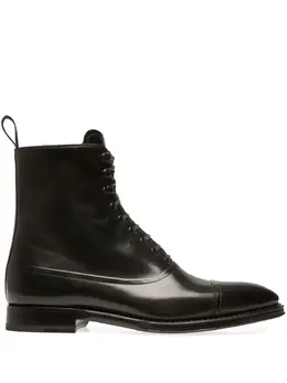 Bally: Чёрные ботинки 