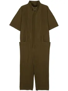 Homme Plissé Issey Miyake: Комбинезон цвета хаки 