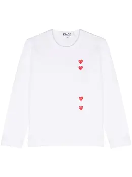 Comme Des Garçons Play: Футболка  Heart с принтом