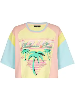 Balmain: Футболка с принтом 