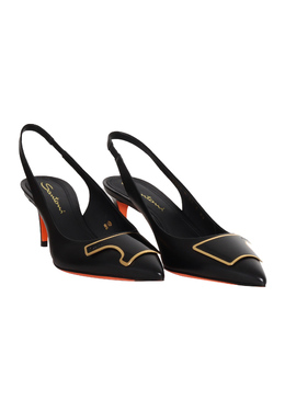 SANTONI: Чёрные туфли 
