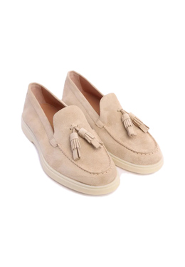 SANTONI: Бежевые лоферы 