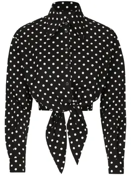 Dolce & Gabbana: Рубашка в горошек 
