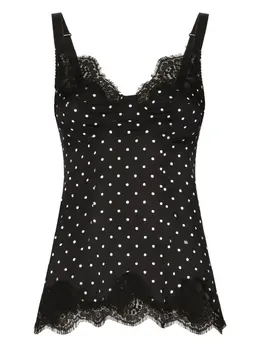 Dolce & Gabbana: Топ в горошек 