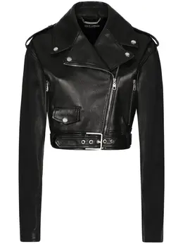 Dolce & Gabbana: Кожаная куртка  Biker