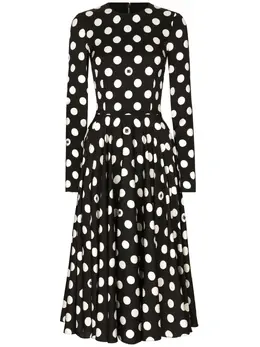 Dolce & Gabbana: Платье в горошек 