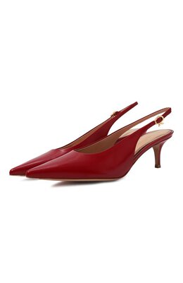 Gianvito Rossi: Красные туфли  Ribbon