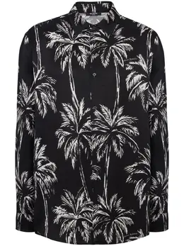 Balmain: Рубашка с принтом 
