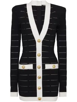 Balmain: Платье на пуговицах 