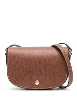 Longchamp: Коричневая сумка через плечо 