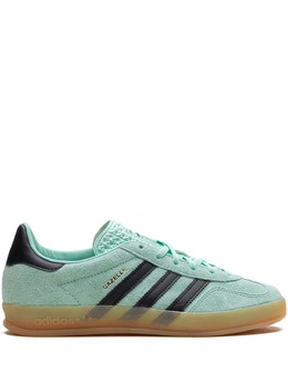 adidas: Голубые кроссовки  Gazelle Indoor