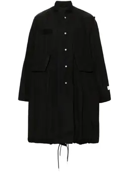sacai: Чёрное пальто 