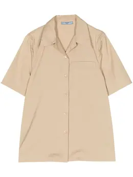 Prada Pre-Owned: Рубашка с коротким рукавом 