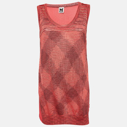 M Missoni: Розовый топ 