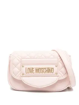 Love Moschino: Светлая сумка через плечо 