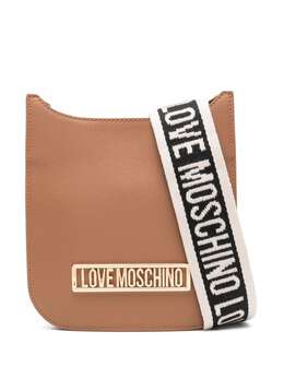 Love Moschino: Коричневая сумка через плечо 