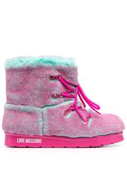 Love Moschino: Двухцветные ботинки 