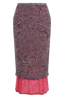Dries Van Noten: Юбка миди 
