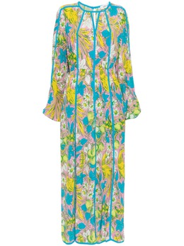 DVF Diane von Furstenberg: Платье с растительным принтом 