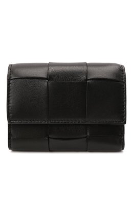 Bottega Veneta: Чёрный кошелёк 