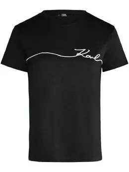 Karl Lagerfeld: Хлопковая футболка  Signature