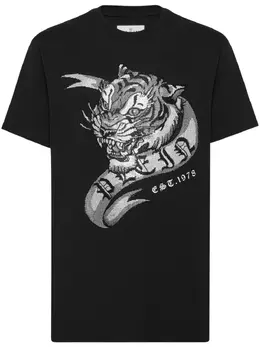 Philipp Plein: Футболка  Tattoo с тигровым принтом