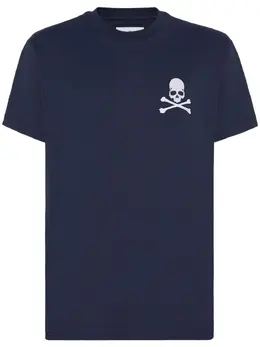 Philipp Plein: Футболка  Skull с вышивкой