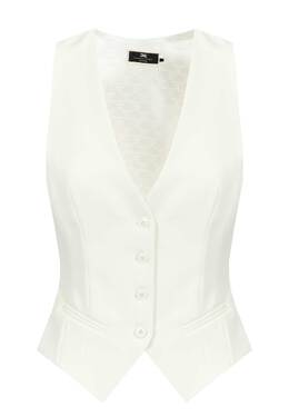 ELISABETTA FRANCHI: Белый жилет 
