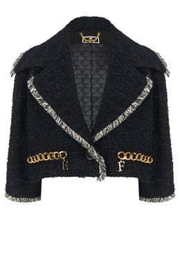 ELISABETTA FRANCHI: Чёрный жакет 
