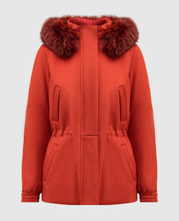 Loro Piana: Красный пуховик 