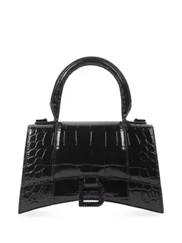 Balenciaga: Чёрная сумка через плечо  Hourglass