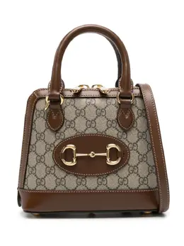 Gucci: Бежевая сумка на руку  Horsebit 1955