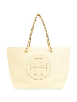 Tory Burch: Светлая сумка-шоппер  Ella