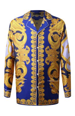 Versace: Шёлковая рубашка 