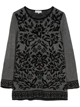Christian Dior Pre-Owned: Свитер с растительным принтом 
