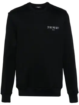 Balmain: Чёрный свитшот 