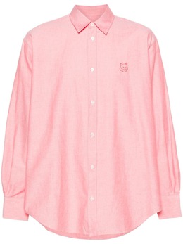 Maison Kitsuné: Рубашка с вышивкой 