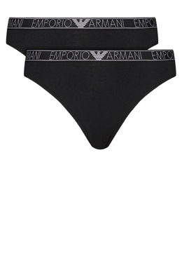 EMPORIO ARMANI: Чёрные трусы 